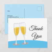 シャンパンブランチ&バブリー応援感謝していユー インビテーションポストカード (正面/裏面)