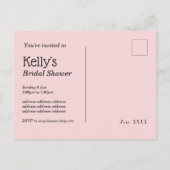 シャンパンブランチ&バブリー応援誕生日 インビテーションポストカード (裏面)