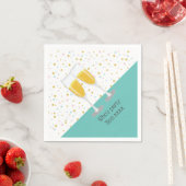 シャンパンブランチ&バブリー応援誕生日 スタンダードカクテルナプキン (インサイチュ)