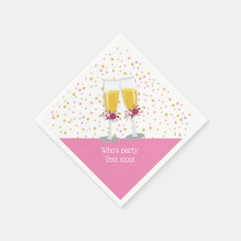 シャンパンブランチ&バブリー応援誕生日 スタンダードカクテルナプキン