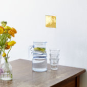 シャンパンブリーズ抽象芸術フォトフォイルプリント 箔ポスター (レイダウン (キッチン))