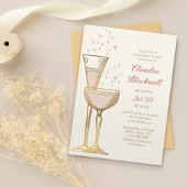 シャンパンブルンチブライダルシャワー招待 招待状