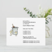 シャンパンブルンチ招待状 招待状 (スタンド正面)