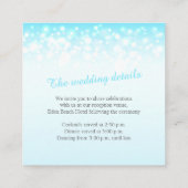 シャンパンブルーグレー 結婚式 詳細カード エンクロージャーカード (裏面)