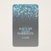 シャンパンブルー結婚グレーのフードチョイスカード (正面)