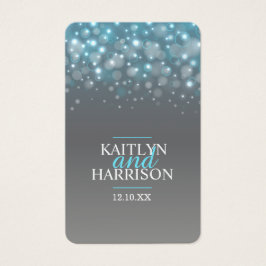 シャンパンブルー結婚グレーのフードチョイスカード