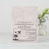 シャンパンプエルトリコ結婚パスポート 招待状 (スタンド正面)