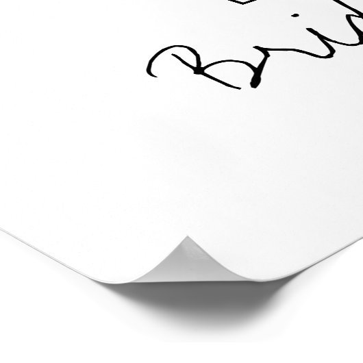 シャンパンプオニーフローラブライダルシャワーウェルカム ポスター (角)