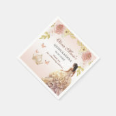 シャンパンプリンセスドレスキンセニェラ誕生日 スタンダードカクテルナプキン (角)