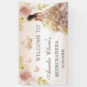 シャンパンプリンセスドレスキンセニェラ誕生日 横断幕 (縦)