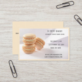 シャンパンベーカリーベーカー菓子シェフバニラマカロン 名刺