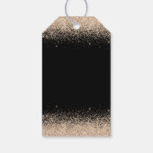 シャンパンホワイトドレスフェイクグリッターキンセアニェラ ギフトタグ (裏面)