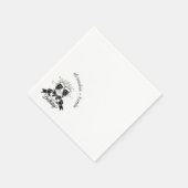 シャンパンボウ誕生日 スタンダードカクテルナプキン (角)