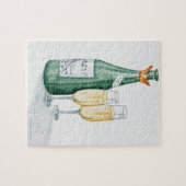 シャンパンボトルと2メガネ ジグソーパズル (横)