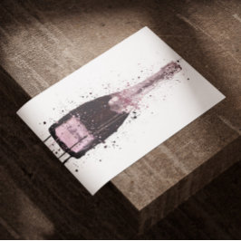 シャンパンボトルウォールアートプリント「コズミックバラ」 ポスター