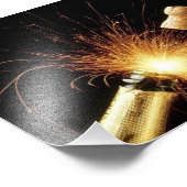 シャンパンボトルニューイヤーズイブ フォトプリント            (角)