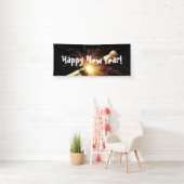 シャンパンボトルニューイヤーズイブ 横断幕 (インサイチュ)