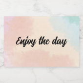 シャンパンボトル楽しむラベル日ラベル スパークリングワインラベル (シングルラベル)