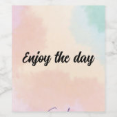 シャンパンボトル楽しむラベル日ラベル ワインラベル (シングルラベル)