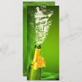 シャンパンボトル爆発招待状 招待状 (正面/裏面)