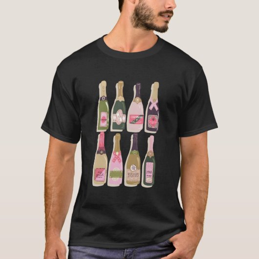 シャンパンボトル お正月 2022年 Tシャツ (正面)