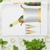 シャンパンボトル キッチンタオル (折り畳み)