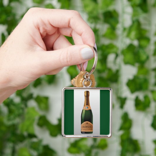 シャンパンボトル キーホルダー (手)