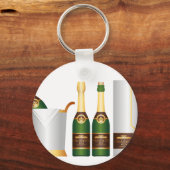シャンパンボトル キーホルダー (正面)