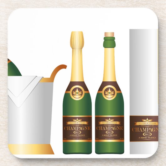 シャンパンボトル コースター (正面)