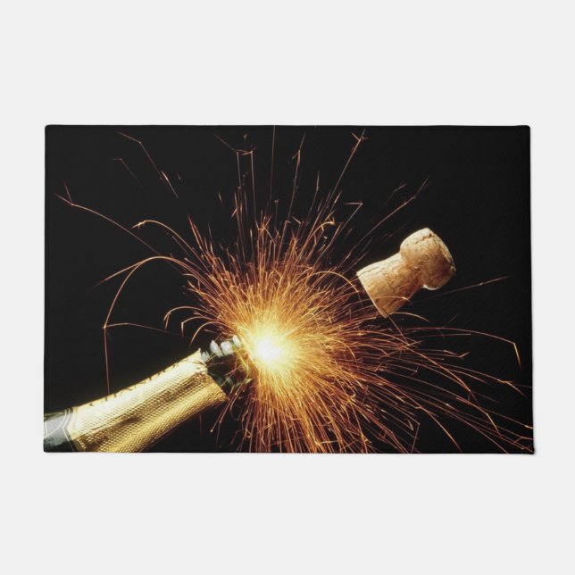 シャンパンボトル ドアマット (正面)