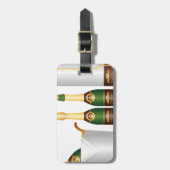 シャンパンボトル ラゲッジタグ (正面縦)