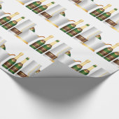 シャンパンボトル ラッピングペーパー (角)