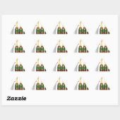 シャンパンボトル 三角形シール (シート)