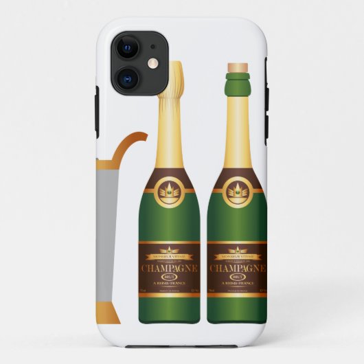 シャンパンボトル Case-Mate iPhoneケース (裏面)