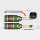 シャンパンボトル Case-Mate iPhoneケース (裏面(横))