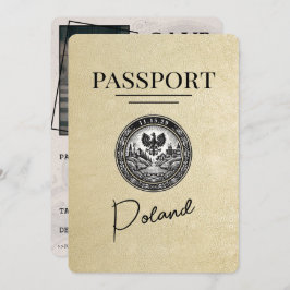 シャンパンポーランドPassport日付の保存 セーブザデート