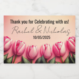 シャンパンミニボトルの支持パーソナライズされた スパークリングワインラベル