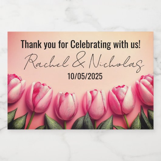 シャンパンミニボトルの支持パーソナライズされた スパークリングワインラベル (シングルラベル)