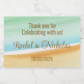 シャンパンミニボトルの支持パーソナライズされた スパークリングワインラベル (シングルラベル)