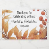 シャンパンミニボトルの支持パーソナライズされた スパークリングワインラベル (シングルラベル)