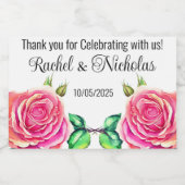 シャンパンミニボトルの支持パーソナライズされた スパークリングワインラベル (シングルラベル)