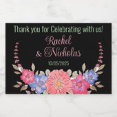 シャンパンミニボトルの支持パーソナライズされた スパークリングワインラベル (シングルラベル)