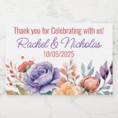 シャンパンミニボトルはスパルクパーソナライズされたリを好む スパークリングワインラベル (シングルラベル)