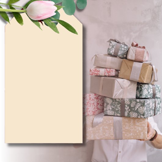 シャンパンメタリック無地のカラー |クラシック |エレガント | ギフトタグ