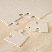 シャンパンメタリック無地のカラー |クラシック |エレガント | ジグソーパズル (側面)