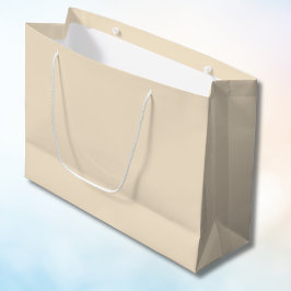 シャンパンメタリック無地のカラー |クラシック |エレガント | ラージペーパーバッグ