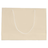 シャンパンメタリック無地のカラー |クラシック |エレガント | ラージペーパーバッグ (裏面)