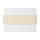 シャンパンメタリック無地のカラー |クラシック |エレガント | 招待状ベリーバンド (裏面例)