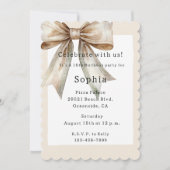 シャンパンモスボウ16誕生日 招待状 (正面)