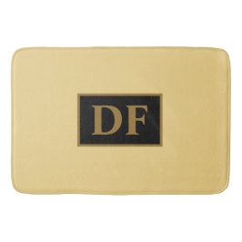 シャンパンモノグラムのバスマット バスマット